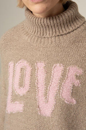 Strickpullover Love | Taupe