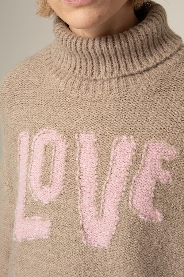 Strickpullover Love | Taupe