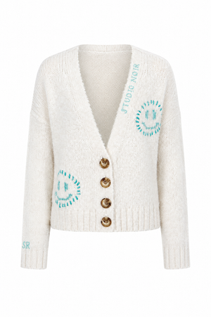 Strickjacke Smiley