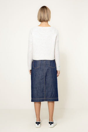 Strickjacke Smiley | Offwhite