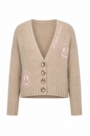 Strickjacke Smiley