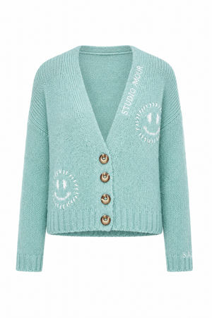 Strickjacke Smiley