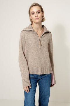 Stricktroyer mit Merino-Wolle | Taupe