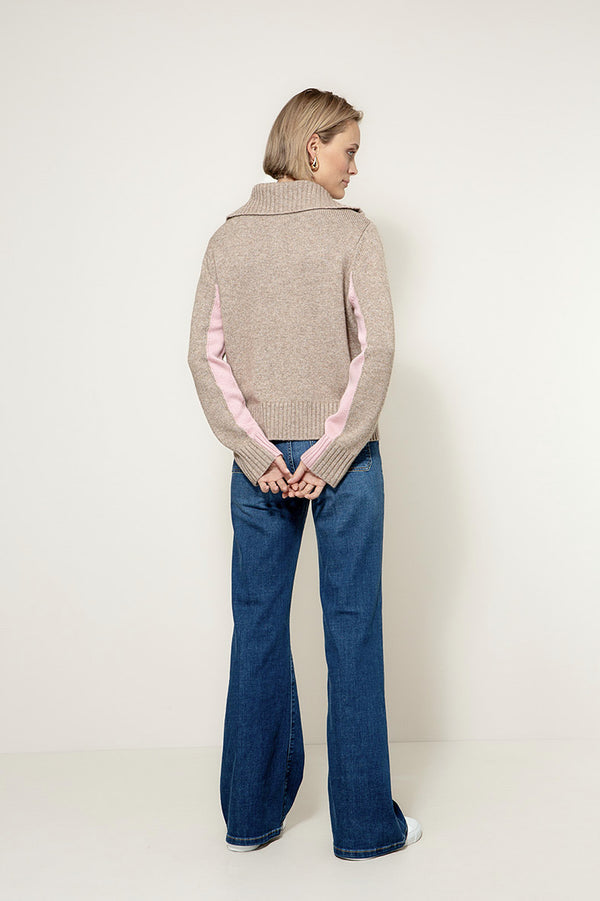 Stricktroyer mit Merino-Wolle | Taupe