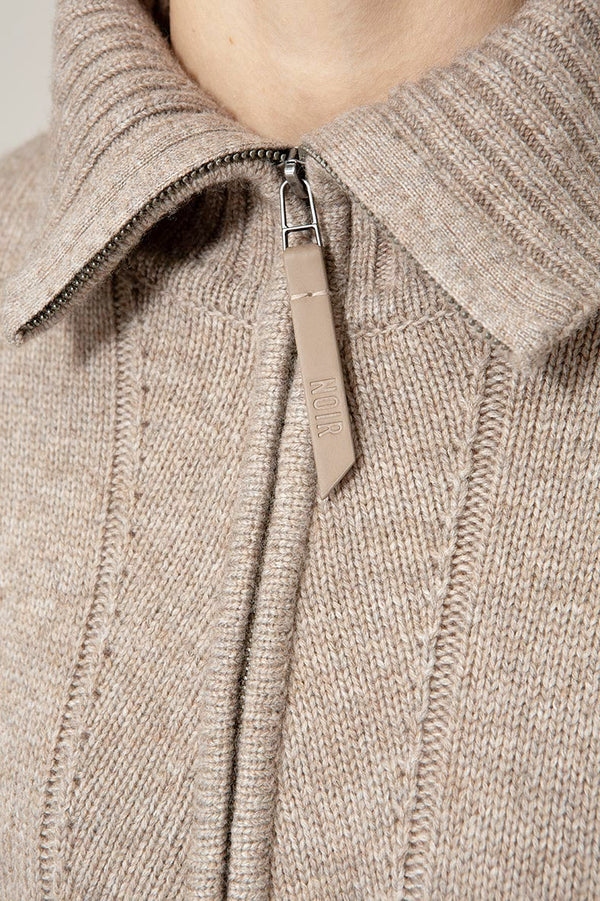 Stricktroyer mit Merino-Wolle | Taupe