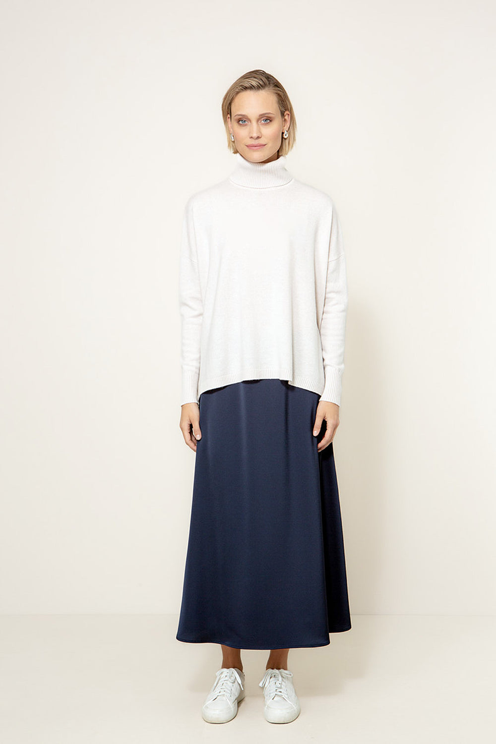 Strickpullover mit Merino-Wolle | Offwhite