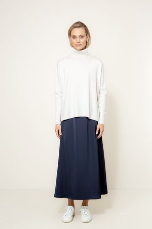 Strickpullover mit Merino-Wolle | Offwhite