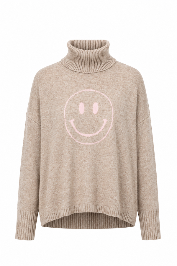 Strickpullover Smiley mit Merino-Wolle