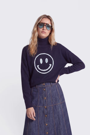 Strickpullover Smiley mit Merino-Wolle