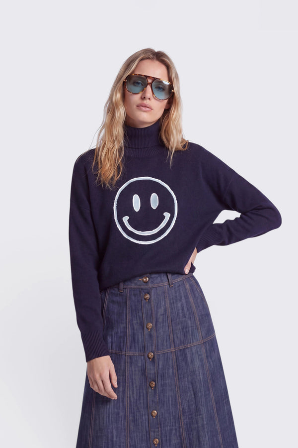 Strickpullover Smiley mit Merino-Wolle