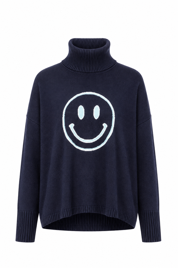 Strickpullover Smiley mit Merino-Wolle