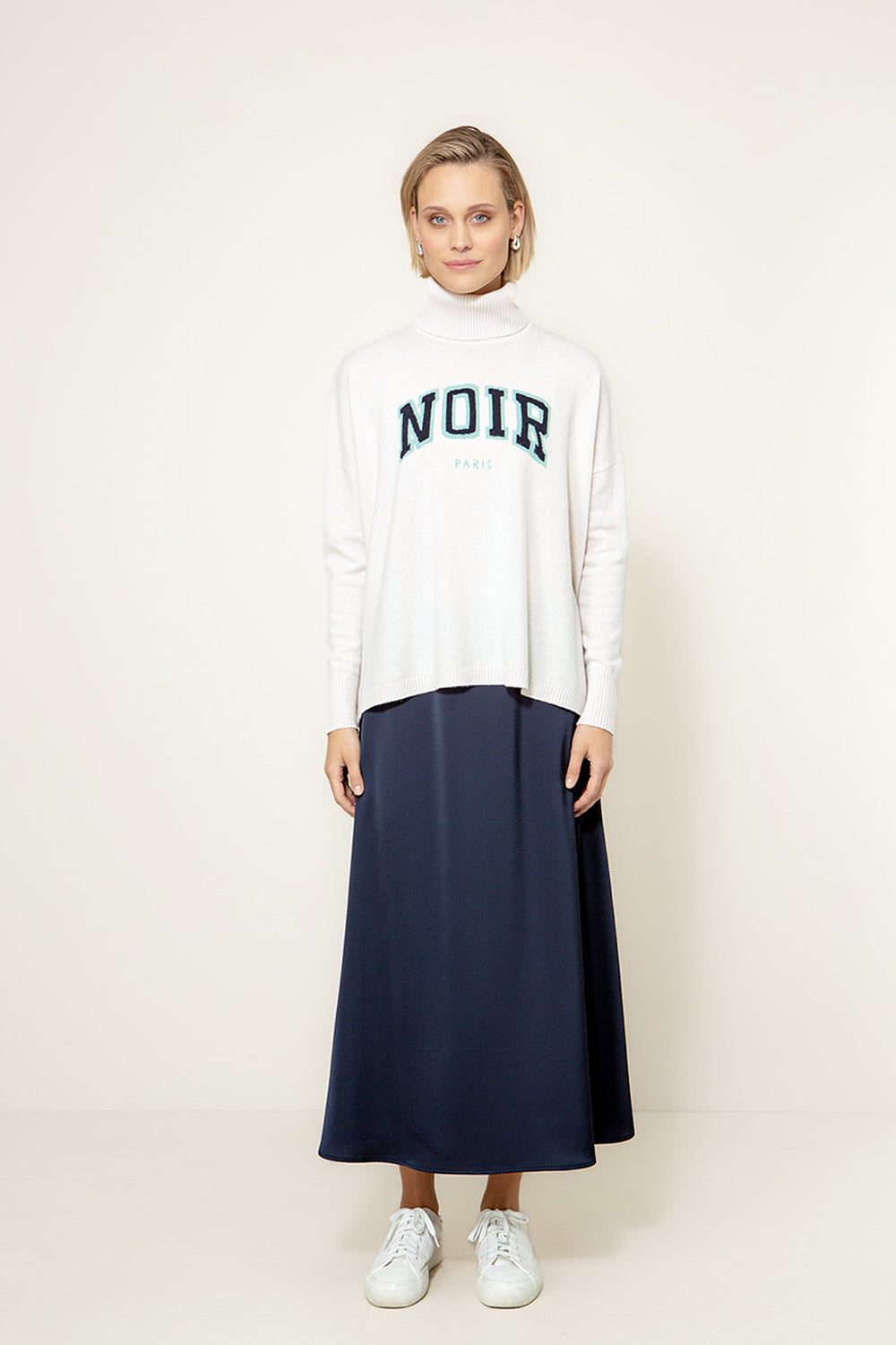 Strickpullover mit Merino-Wolle | Offwhite