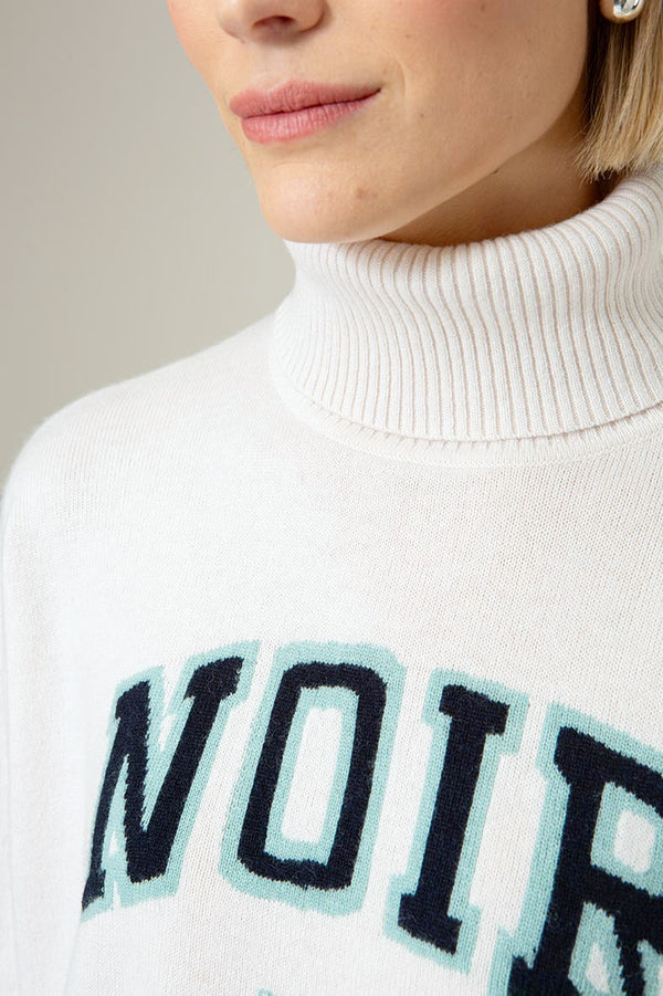 Strickpullover mit Merino-Wolle | Offwhite
