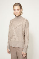 knit sweater | Taupe