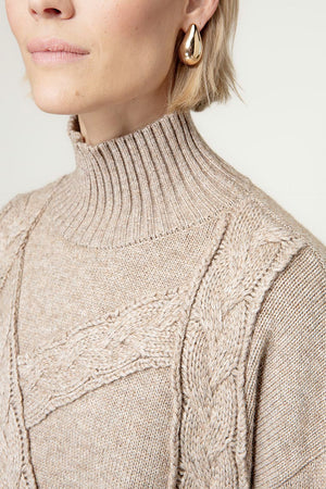 knit sweater | Taupe