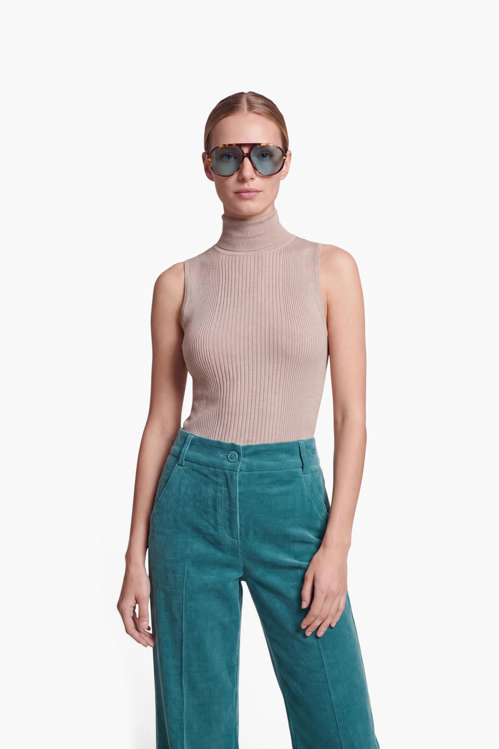 Strickshirt in Vicose-Mix