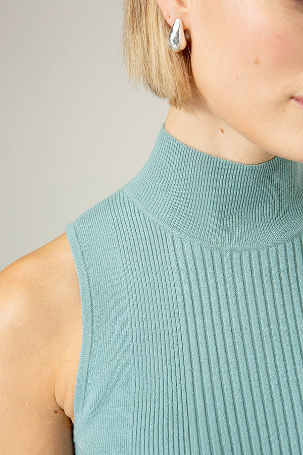 Strickshirt in Vicose-Mix | light Teal