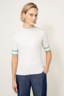Strickshirt im Viscose Mix | Offwhite