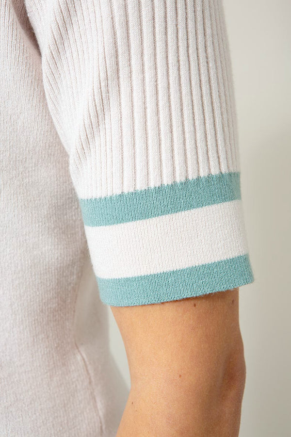 Strickshirt im Viscose Mix | Offwhite