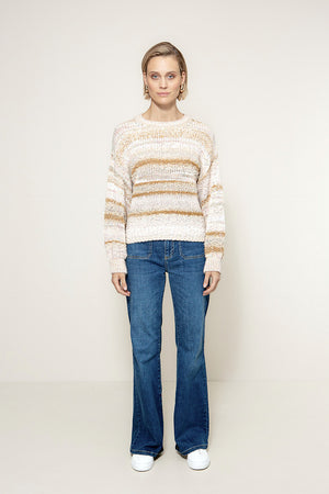 Strickpullover mit Alpaka | Creme