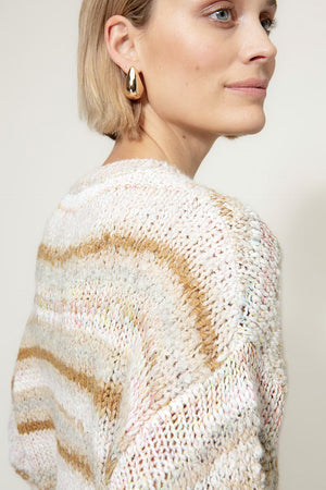 Strickpullover mit Alpaka | Creme