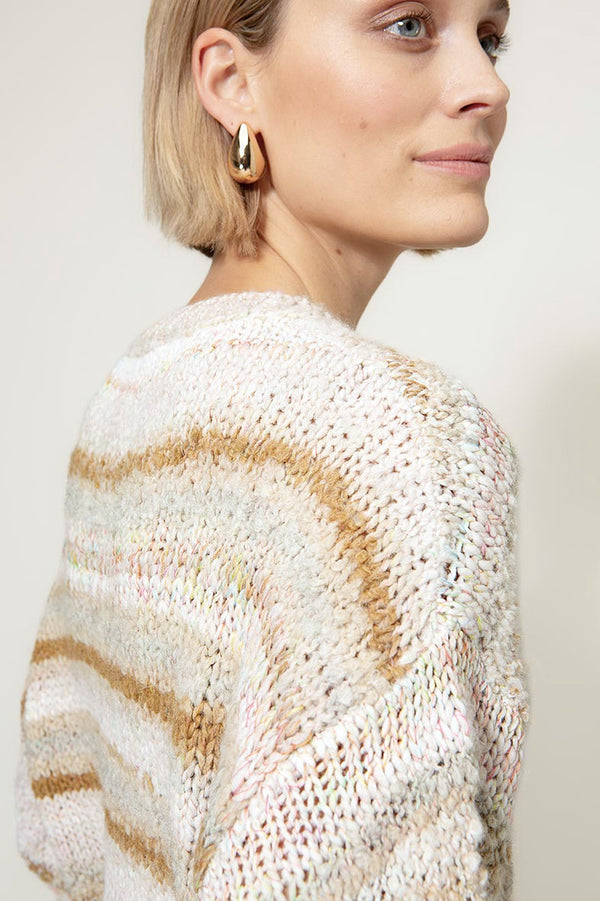 Strickpullover mit Alpaka | Creme