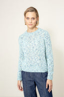 Strickpullover mit Mohair | light Teal