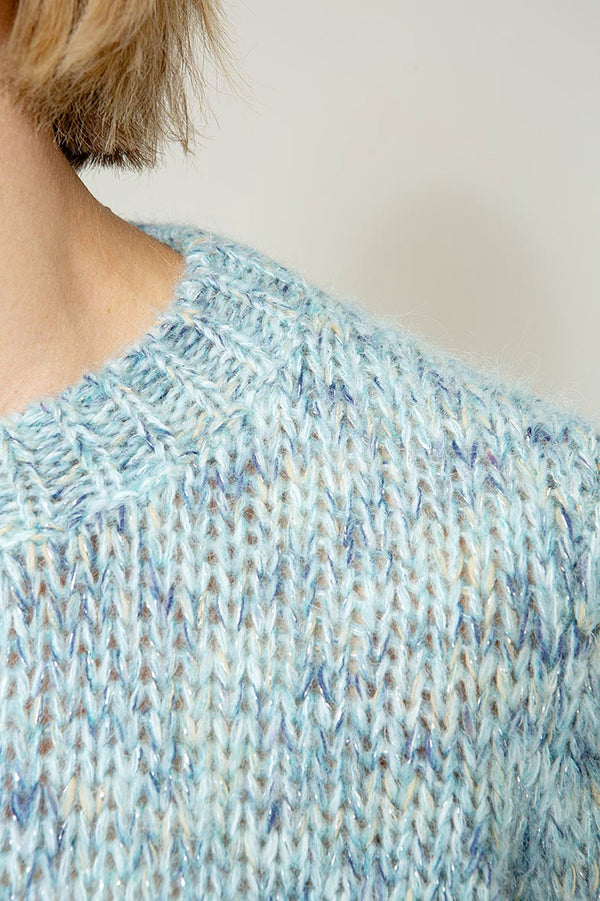 Strickpullover mit Mohair | light Teal