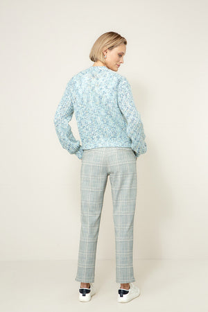 Strickjacke mit Mohair | light Teal