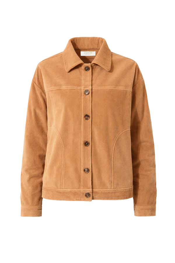 Jacke in Jersey Cord