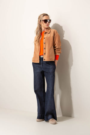 Jacke in Jersey Cord