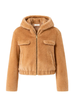 Kurzjacke in Faux Fur
