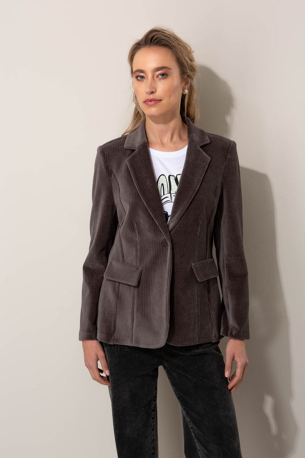 Blazer in Jersey Wide Cord