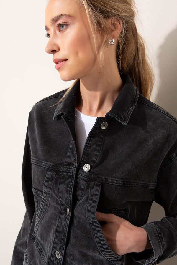 Jacke im Denimlook