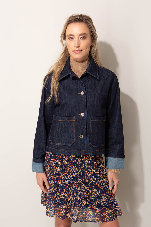 Jacke in Denim