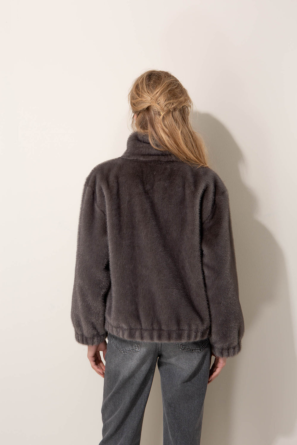 Jacke in faux Fur