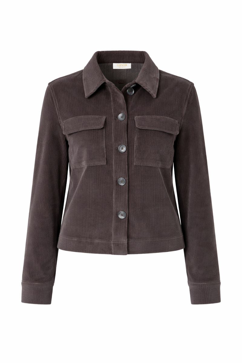 Jacke in Jersey Wide Cord