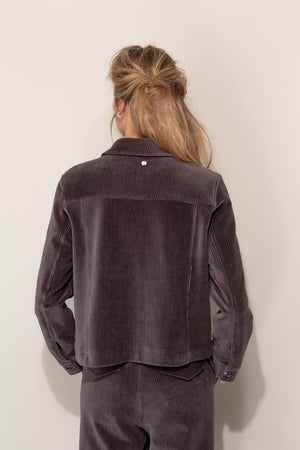 Jacke in Jersey Wide Cord