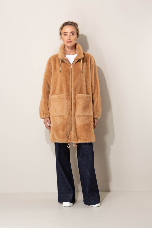 Jacke in faux Fur