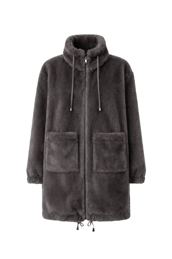Jacke in faux Fur
