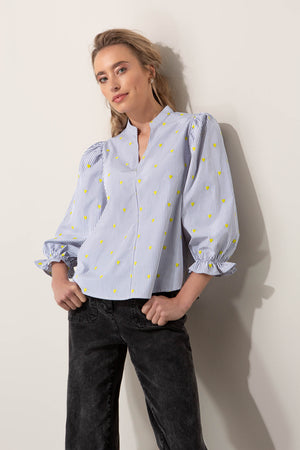 Bestickte Bluse