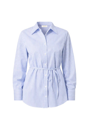 Baumwollbluse mit Taillenschnürung