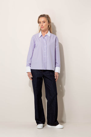 Bluse in Baumwoll-Lyocell-Mix