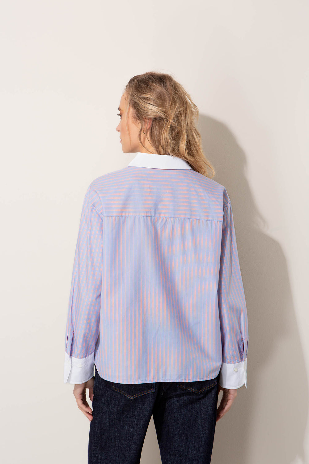Bluse in Baumwoll-Lyocell-Mix