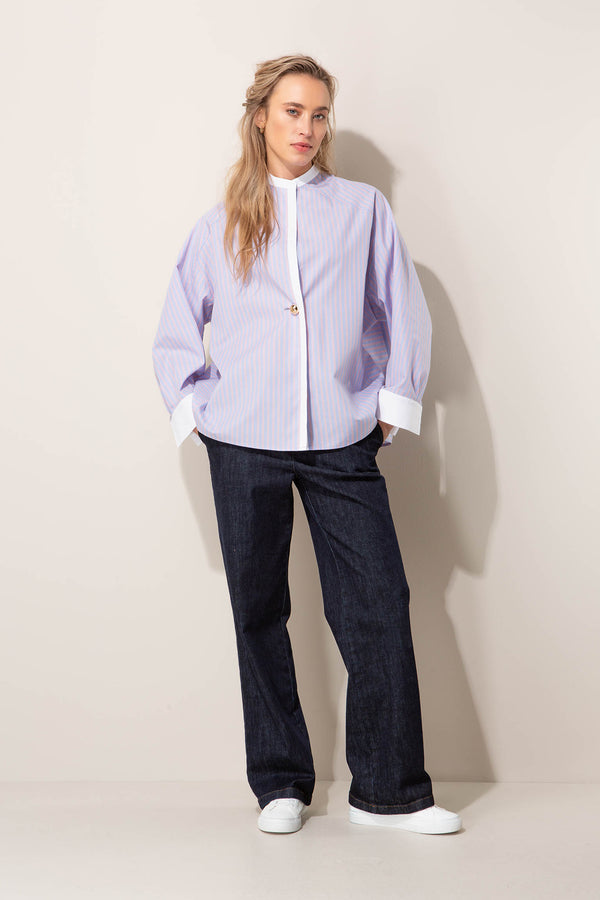 Bluse mit Solo-Knopf