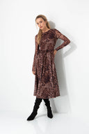 Meshkleid in Print
