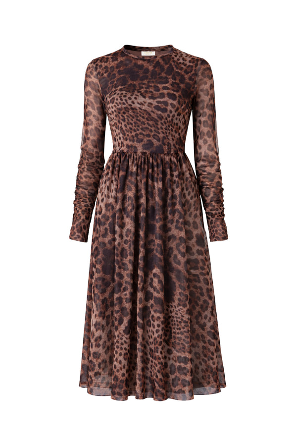 Meshkleid in Print