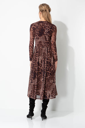 Meshkleid in Print