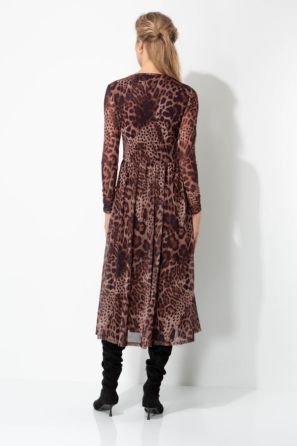 Meshkleid in Print