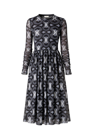 Meshkleid in Print